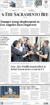 Portada de The Sacramento Bee (USA)