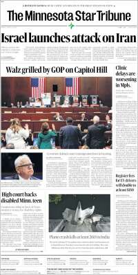 Portada de Star Tribune (USA)