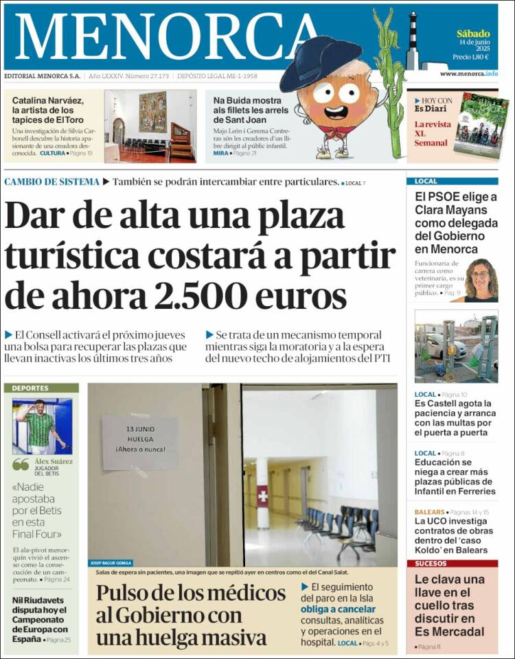 Portada de Menorca - Diario Insular (España)
