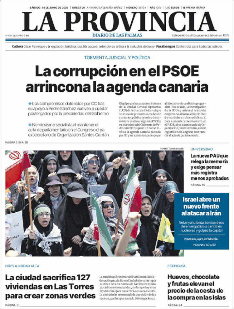 Portada de La Provincia (España)