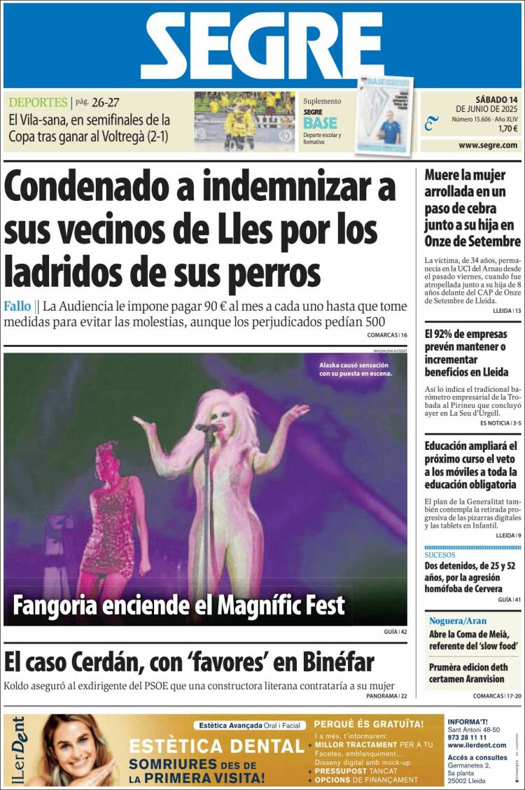 Portada de Segre  (España)