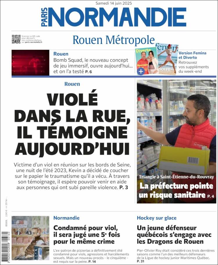 Portada de Paris Normandie (Francia)