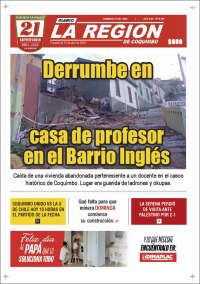 Portada de Diario La Región de Coquimbo (Chile)