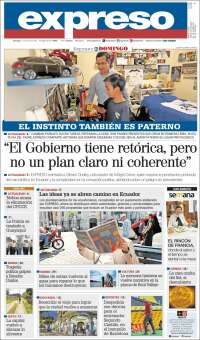 Portada de Expreso (Ecuador)