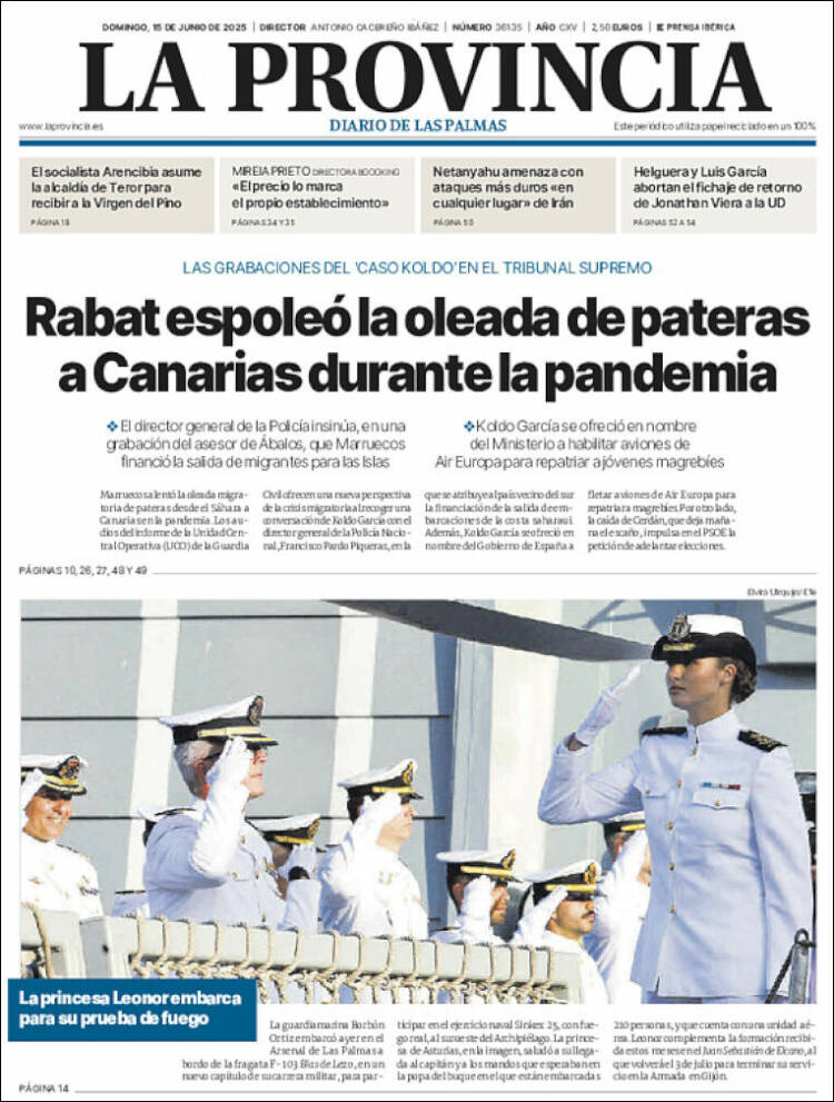 Portada de La Provincia (España)