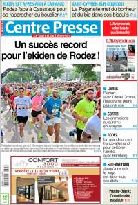 Portada de Centre Presse (Francia)
