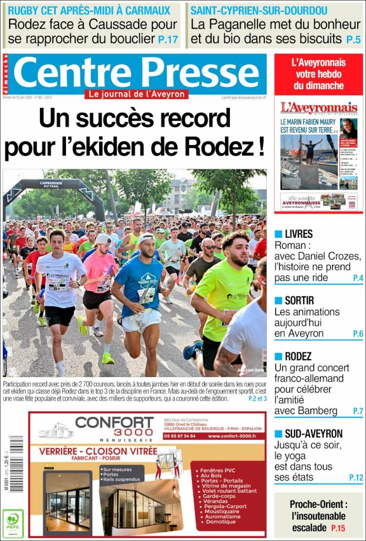 Portada de Centre Presse (France)