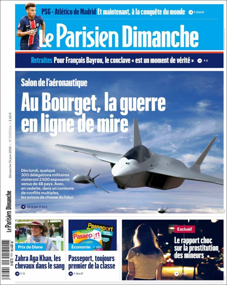 Portada de Le Parisien (France)