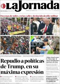 Portada de La Jornada (México)