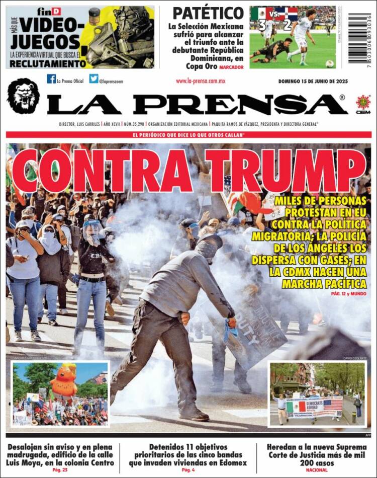 Portada de La Prensa (México)
