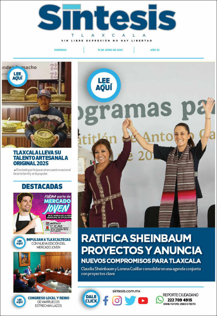 Portada de Síntesis de Tlaxcala (México)