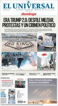 Portada de El Universal (México)