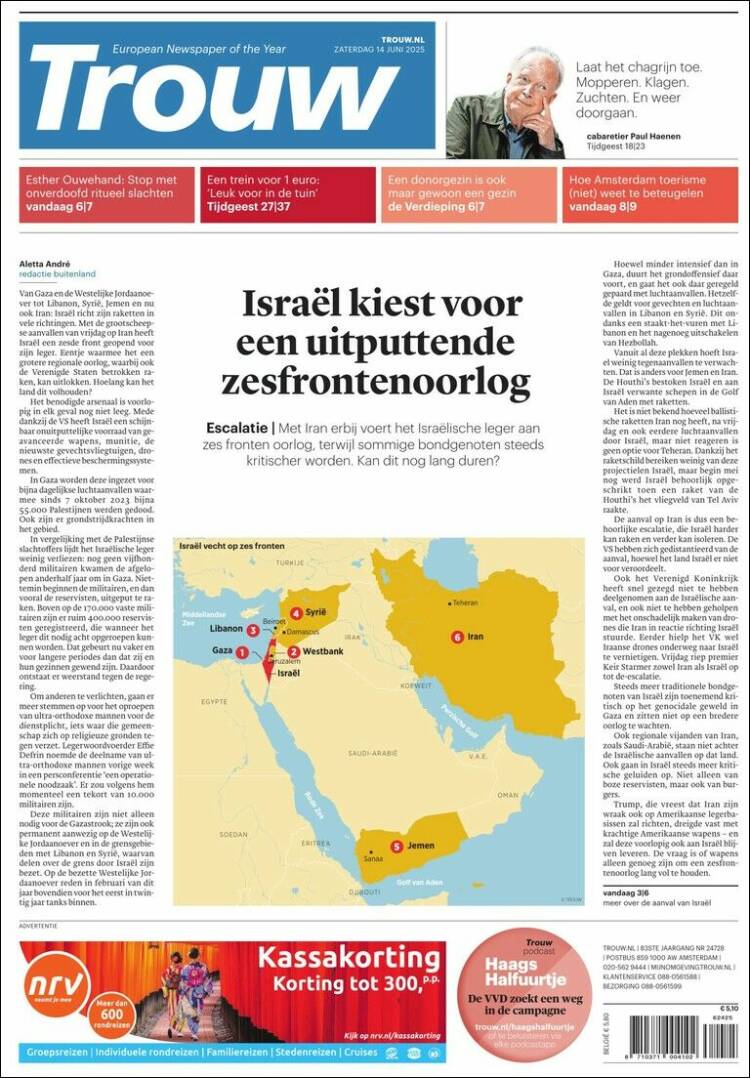 Portada de Trouw (Netherlands)