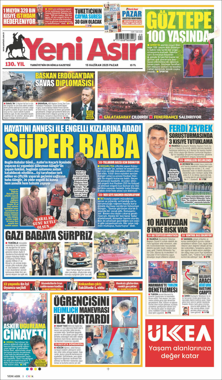 Portada de Yeni Asır (Turkey)