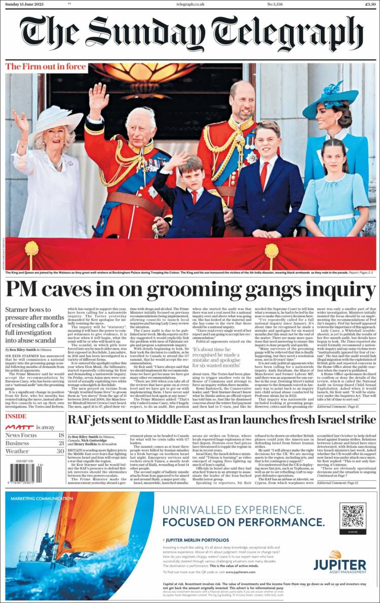 Portada de Daily Telegraph (United Kingdom)