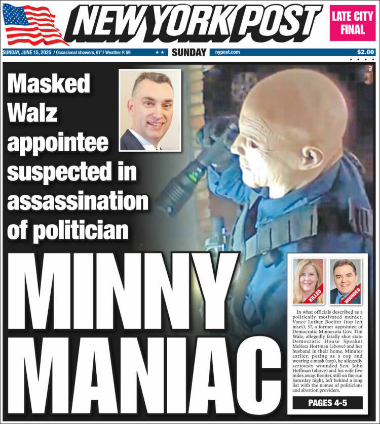 Portada de New York Post (USA)