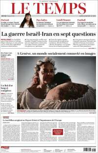 Portada de Le Matin (Switzerland)