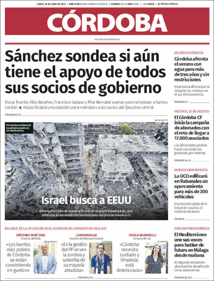 Portada de Diario de Córdoba (España)