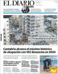 Portada de El Diario Montañés (España)