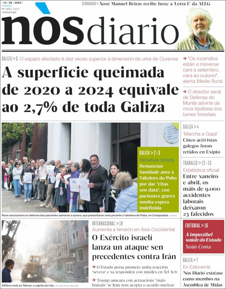 Portada de Nòs Diario (Spain)