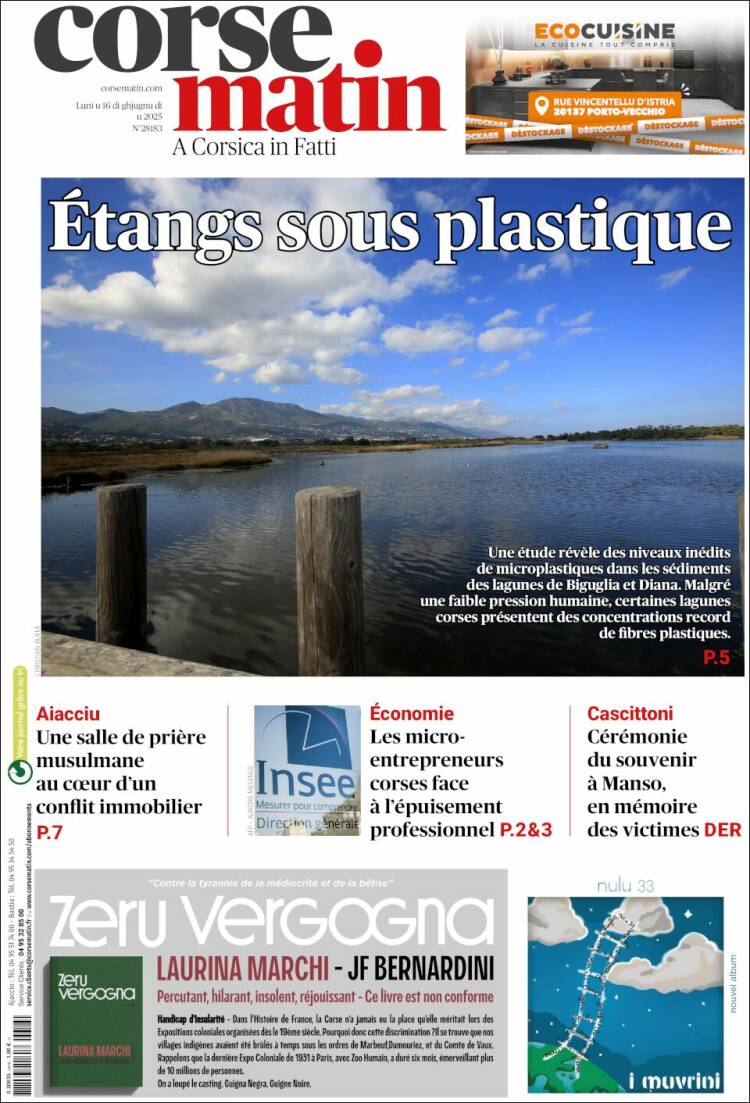 Portada de Corse-Matin (France)