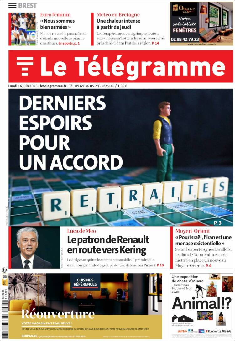 Portada de Télégramme (France)