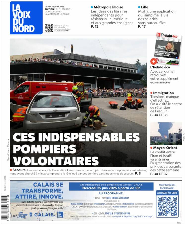 Portada de La Voix du Nord (France)
