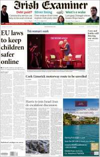 Portada de Irish Examiner (Irlanda)