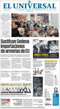 Portada de El Universal (México)
