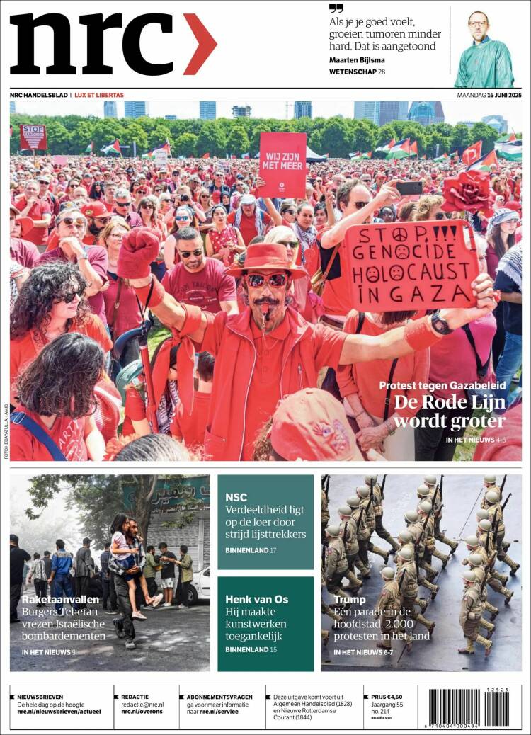 Portada de NRC Handelsblad (Netherlands)
