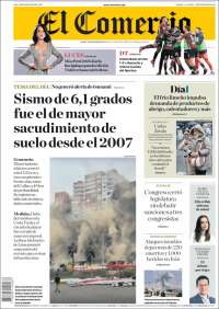 Portada de El Comercio (Perú)