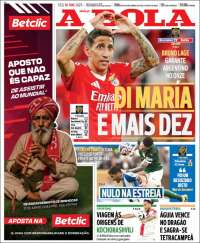 Portada de A Bola (Portugal)