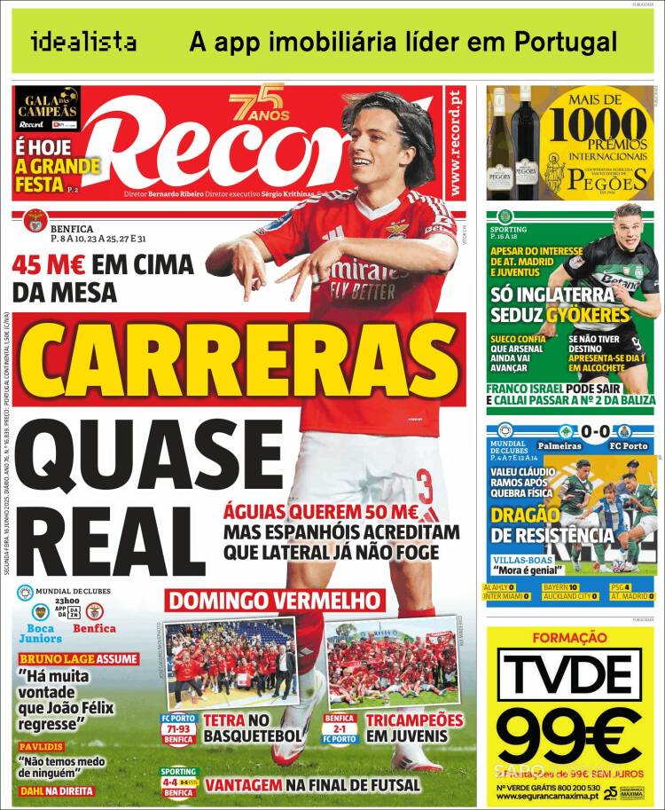 Portada de Record (Portugal)