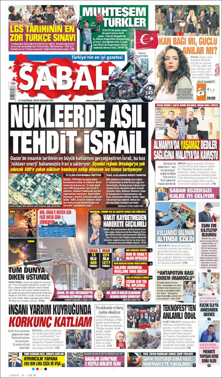 Portada de Sabah (Turkey)