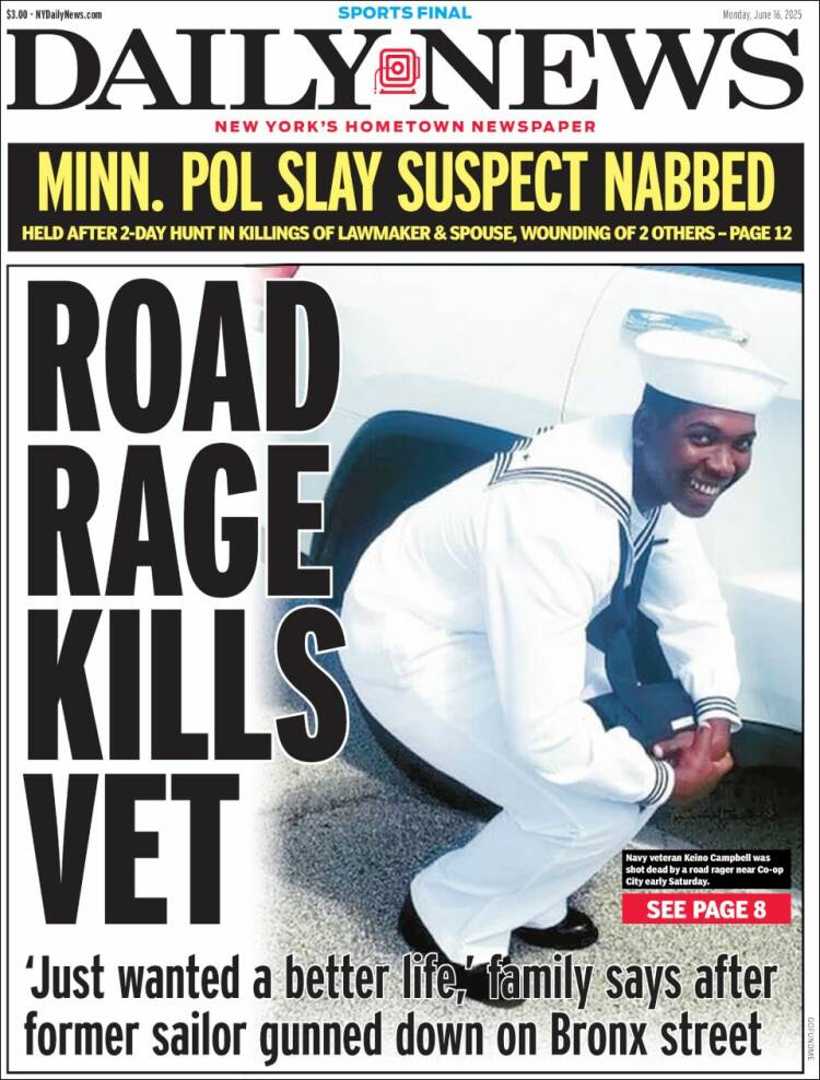 Portada de Daily News - New York (USA)