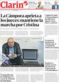 Portada de Clarín (Argentina)