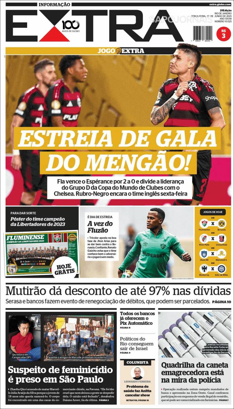 Portada de Extra (Brasil)