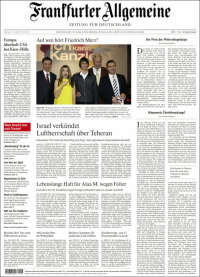 Portada de Frankfurter Allgemeine (Germany)