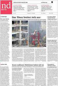 Portada de Neues Deutschland (Germany)