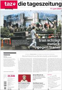 Portada de Die Tageszeitung (Germany)