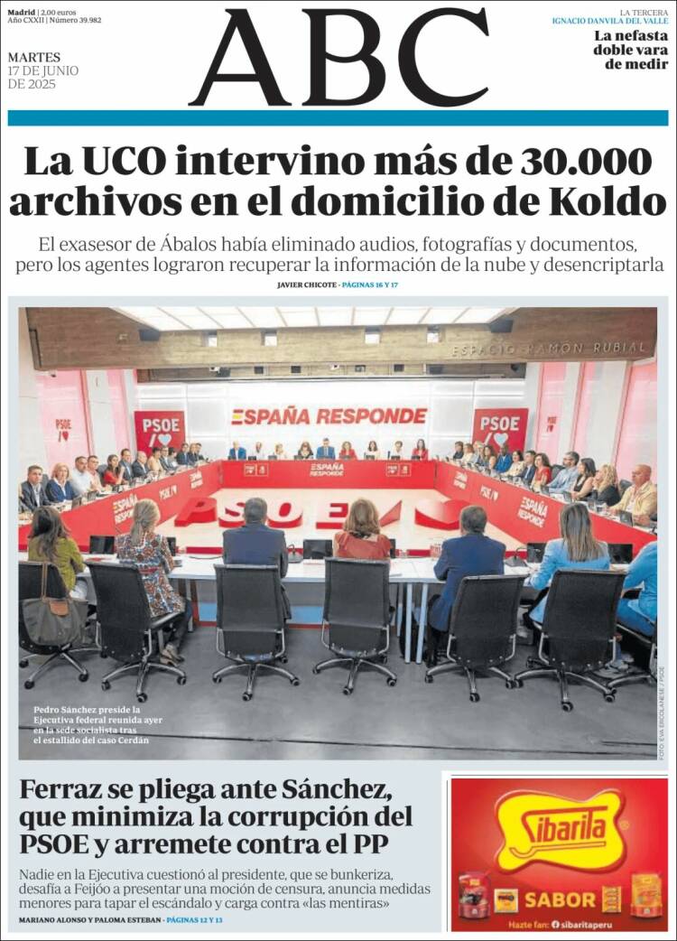 Portada de ABC (España)