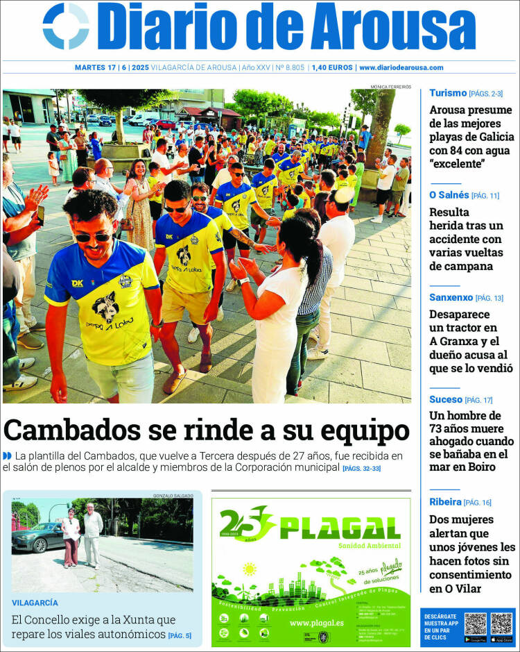 Portada de Diario de Arousa (Spain)