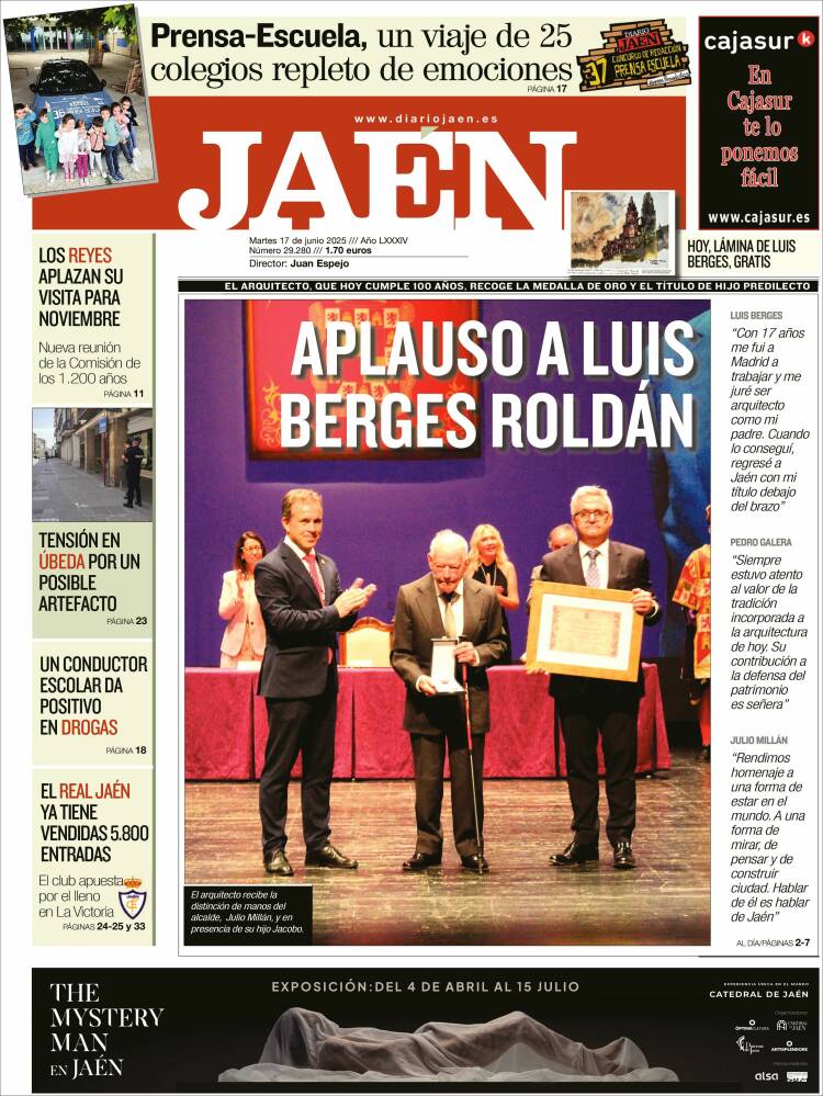 Portada de Diario Jaén (España)