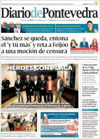 Portada de Diario de Pontevedra (España)