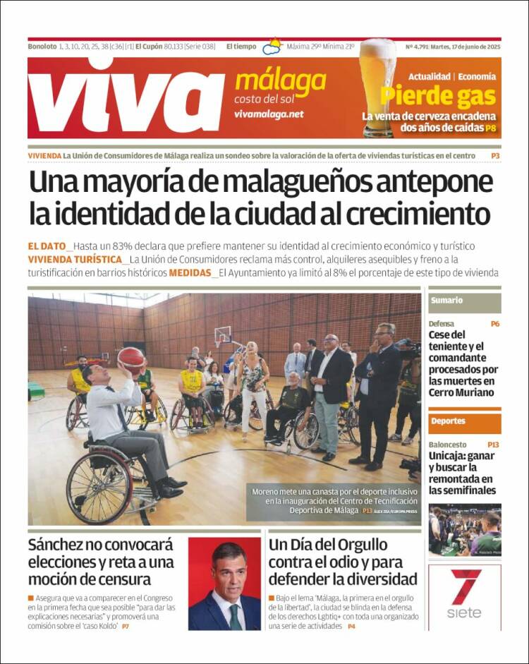 Portada de Viva Málaga (España)