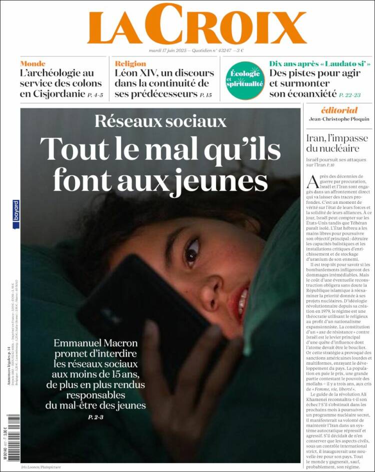 Portada de La Croix (France)