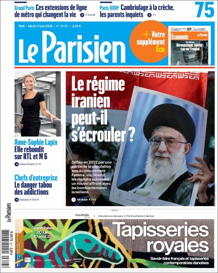 Portada de Le Parisien (France)