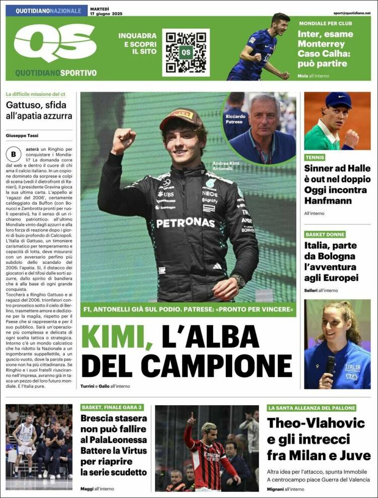 Portada de Quotidiano Sportivo (Italy)