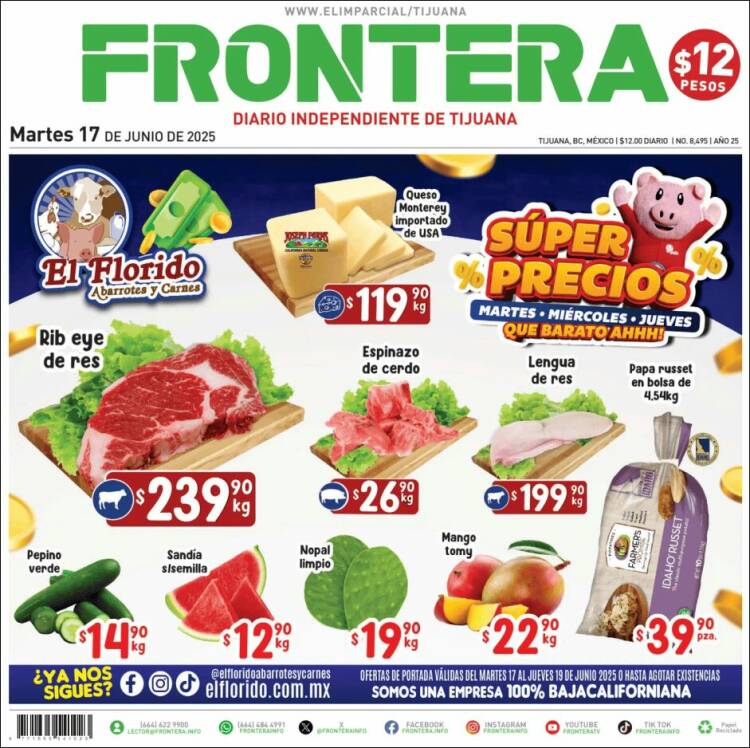 Portada de Frontera (México)