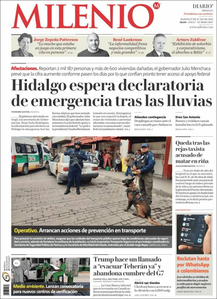 Portada de Milenio de Hidalgo (México)